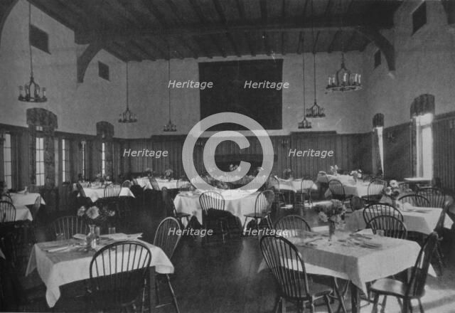 Main dining room, Plainfield Country Club, Planfield, New Jersey, 1925. Artist: Unknown.