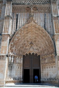 Main door, Monastery of Batalha, Batalha, Portugal, 2009. Creator: Samuel Magal