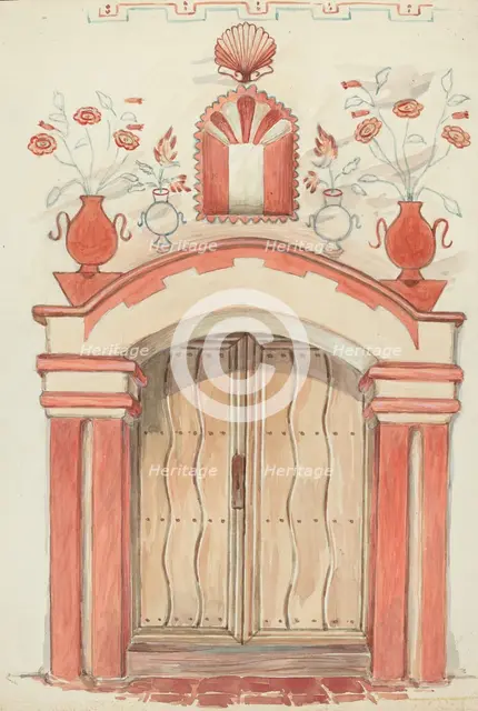 Main Doorway and Arch, 1935/1942. Creator: Robert W.R. Taylor.