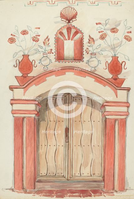 Main Doorway and Arch, 1935/1942. Creator: Robert W.R. Taylor.