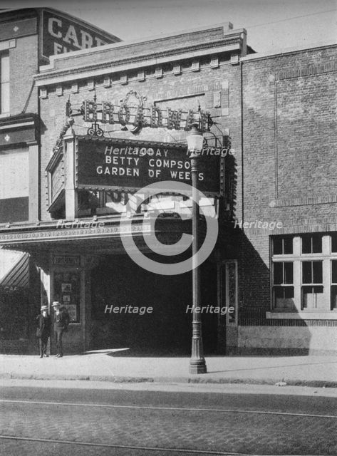 Main entrance, the Broadway Theatre, South Boston, Massachusetts, 1925. Artist: Unknown.