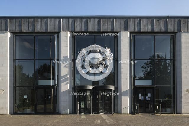 Main entrance, Crown and County Court, Much Park Street, Coventry, West Midlands, 2014. Artist: Steven Baker.