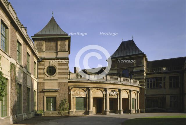 Main entrance, Eltham Palace, London, 1999. Artist: J Bailey
