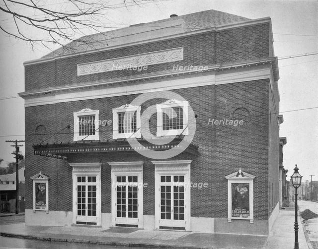 Main facade - Circle Theater, Annapolis, Maryland, 1922. Artist: Unknown.
