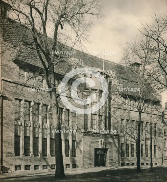 'Main Facade, Bank of Rotterdam, The Hague', 1920. Artist: Unknown.