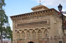 Main facade, facing west, Cristo de la Luz Shrine, Toledo, Castille-La Mancha, Spain, 2022. Creator: LTL