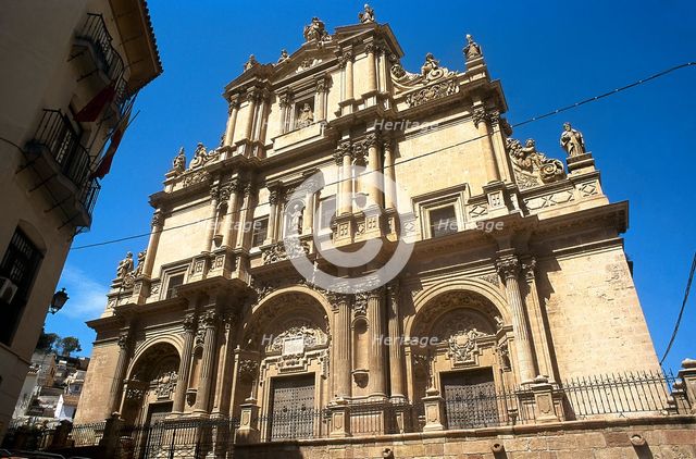 Main facade of the Ex-collegiate church of San Patricio, Lorca, Murcia, Spain, 2008.  Creator: LTL.