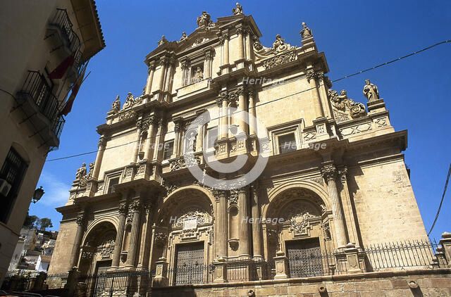 Main facade of the Ex-collegiate church of San Patricio, Lorca, Murcia, Spain, 2008.  Creator: LTL.