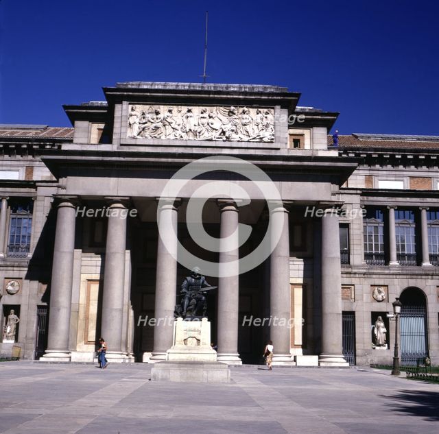 Main façade of the Prado Museum, designed by Juan de Villanueva.