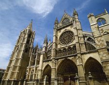 Main façade, Santa Maria de Leon Cathedral, Castile and Leon, Spain, (2002). Creator: LTL