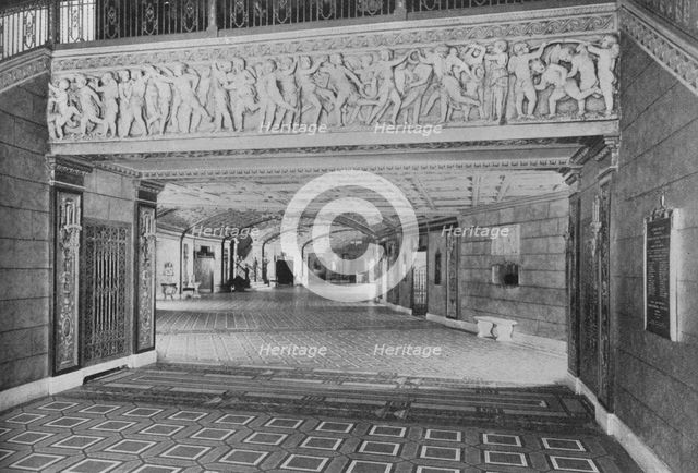 Main foyer from the entrance, Capitol Theatre, Chicago, Illinois, 1925. Artist: Unknown.