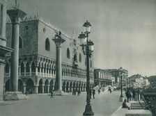 Main front of the Doge's Palace with Riva degli Schiavoni, Venice, Italy, 1927. Artist: Eugen Poppel