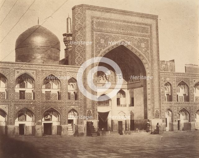 [Main Gate of Imam Riza, Mashhad, Iran], 1850s. Creator: Possibly by Luigi Pesce.