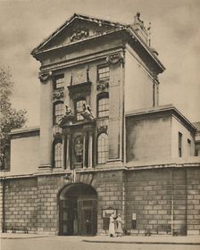 Main Gate of St. Bartholomew's, London's Eldest Hospital c1935. Creator: Donald McLeish