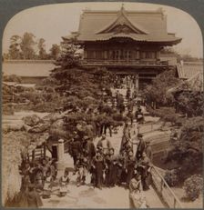 Main gateaway to Shinto Temple, Kameido, Tokyo, Japan 1904