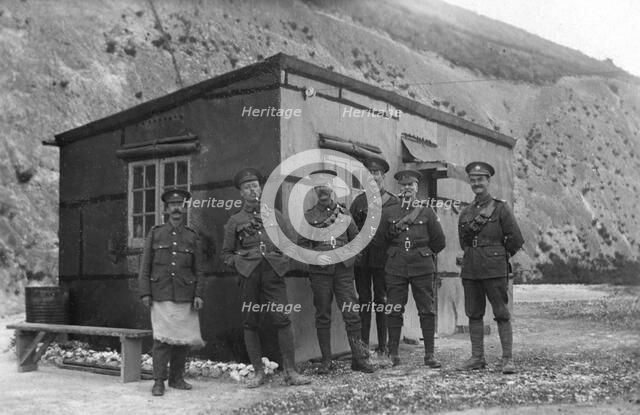 Main guard, Royal naval depot, Fleet House and Archcliffe Fort, Dover, c1916. Artist: Unknown