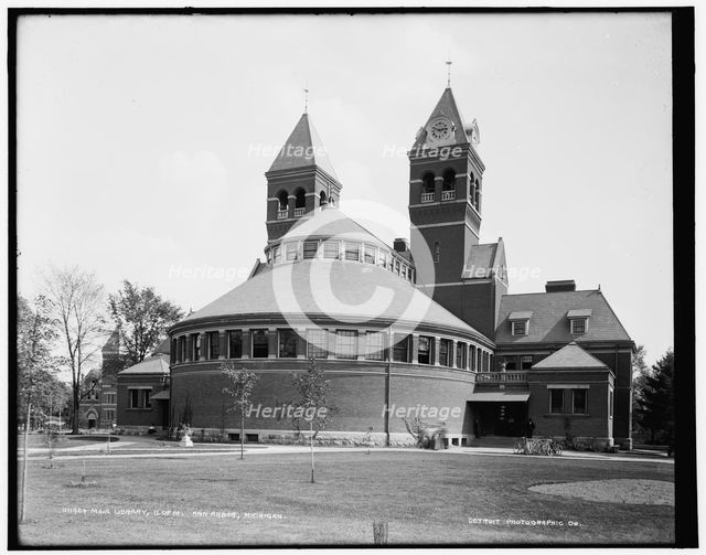 Main library, U. of M., Ann Arbor, Michigan, between 1890 and 1901. Creator: Unknown.