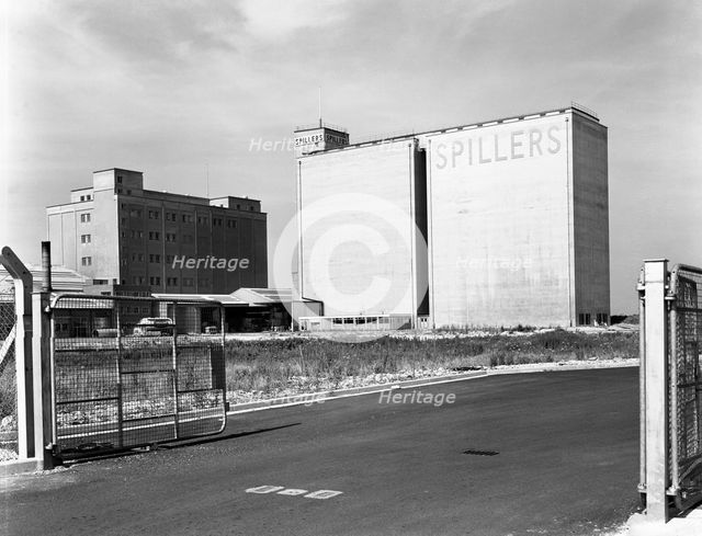 Main mill buildings at Spillers Animal Foods, Gainsborough, Lincolnshire, 1965. Creator: Michael Walters.