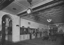 Main office adjoining the entrance lobby, Roosevelt Hotel, New York City, 1924