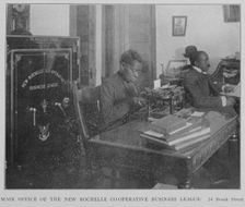 Main office of the New Rochelle Co-operative Business League; 24 Brook Street., 1908. Creator: Unknown
