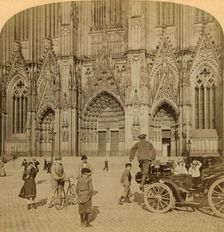 Main portal and elaborately ornamented façade, Cathedral, Cologne, Germany 1902. Creator: Underwood & Underwood