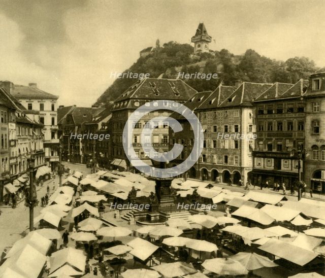 Main Square, Graz, Styria, Austria, c1935.  Creator: Unknown.