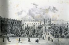 Main square of La Habana, 1840. Creator: Mialhe, Federico (1810-1881)