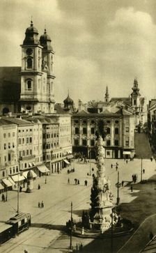 Main Square, Linz, Upper Austria, c1935. Creator: Unknown