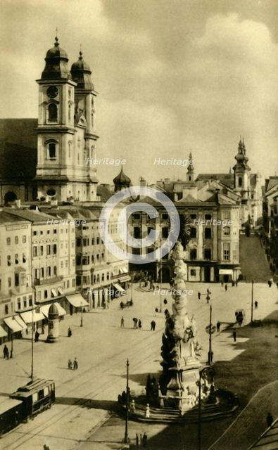 Main Square, Linz, Upper Austria, c1935.  Creator: Unknown.