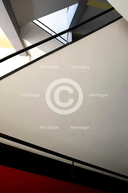 Main staircase. The Bauhaus building, Dessau, Germany, 2018.  Artist: Alan John Ainsworth.