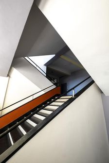 Main staircase. The Bauhaus building, Dessau, Germany, 2018. Artist: Alan John Ainsworth