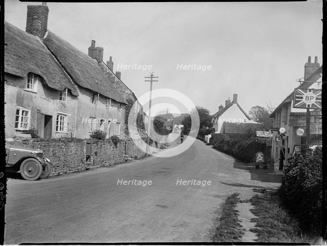 Main Street, Chideock, West Dorset, Dorset, 1925. Creator: Katherine Jean Macfee.
