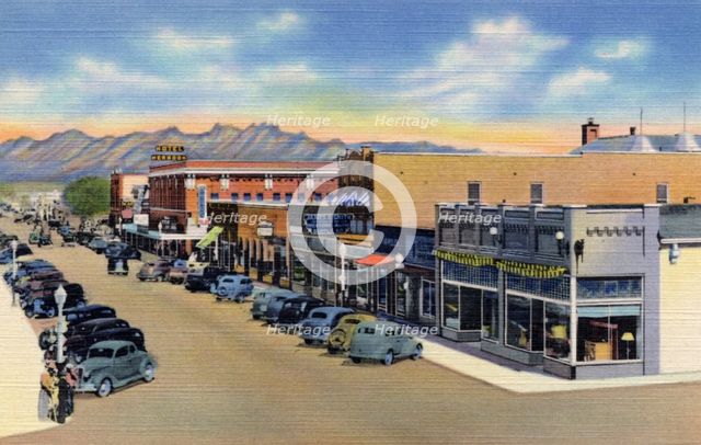 Main Street, Clovis, New Mexico, USA, 1940. Artist: Unknown