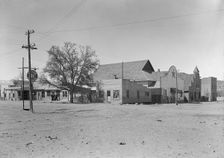 Main street and town center, Escalante, Utah, 1936. Creator: Dorothea Lange