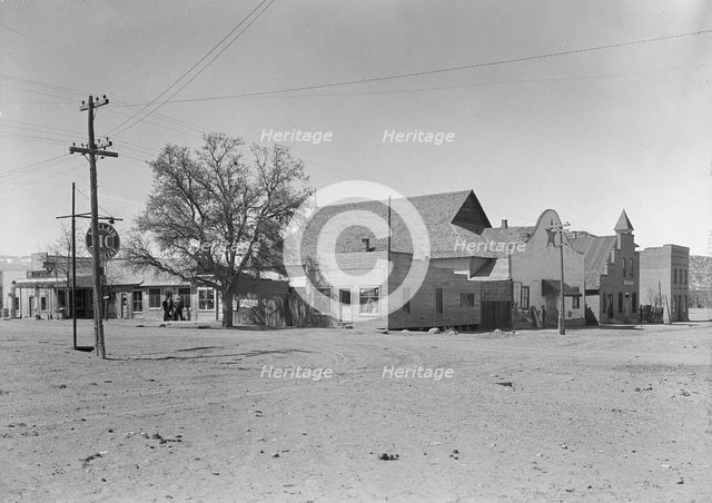 Main street and town center, Escalante, Utah, 1936. Creator: Dorothea Lange.