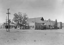Main street and town center, Escalante, Utah, 1936. Creator: Dorothea Lange