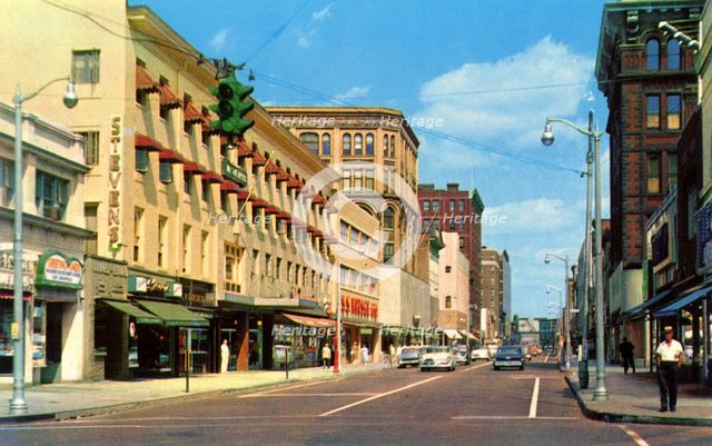 Main Street, Bridgeport, Connecticut, USA, 1959. Artist: Unknown