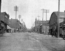 Main Street, Butte City, Montana, USA, c1900. Creator: Unknown