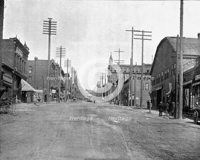 Main Street, Butte City, Montana, USA, c1900. Creator: Unknown.