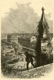 Main Street, Buffalo, from St. Paul's Church 1872. Creator: W.H. Morse