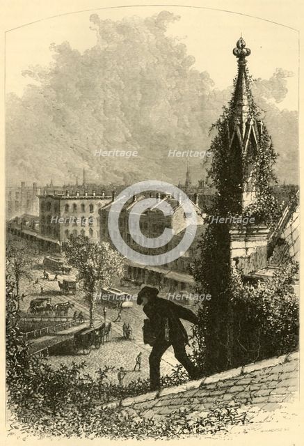 'Main Street, Buffalo, from St. Paul's Church', 1872.  Creator: W.H. Morse.