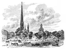 Main Street, Buffalo, opposite the Churches 1883