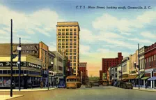 Main Street, Greenville, South Carolina, USA, 1944