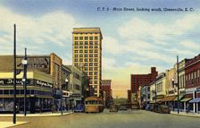Main Street, Greenville, South Carolina, USA, 1944