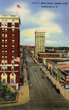 Main Street, Greenville, South Carolina, USA, 1944