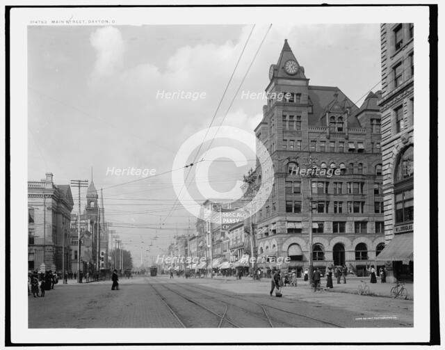 Main Street, Dayton, Ohio, c1902. Creator: William H. Jackson.