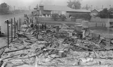 Main Street Fire Damage, Toogoolawah, Queensland, 1926. Creator: Jack Bain