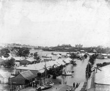 Main Street, Kangaroo Point, Brisbane (Queensland), 1893 Flood. Creator: James Clark