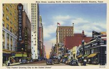 Main Street, Houston, Texas USA, 1940