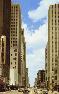Main Street, Houston, Texas, USA, 1955